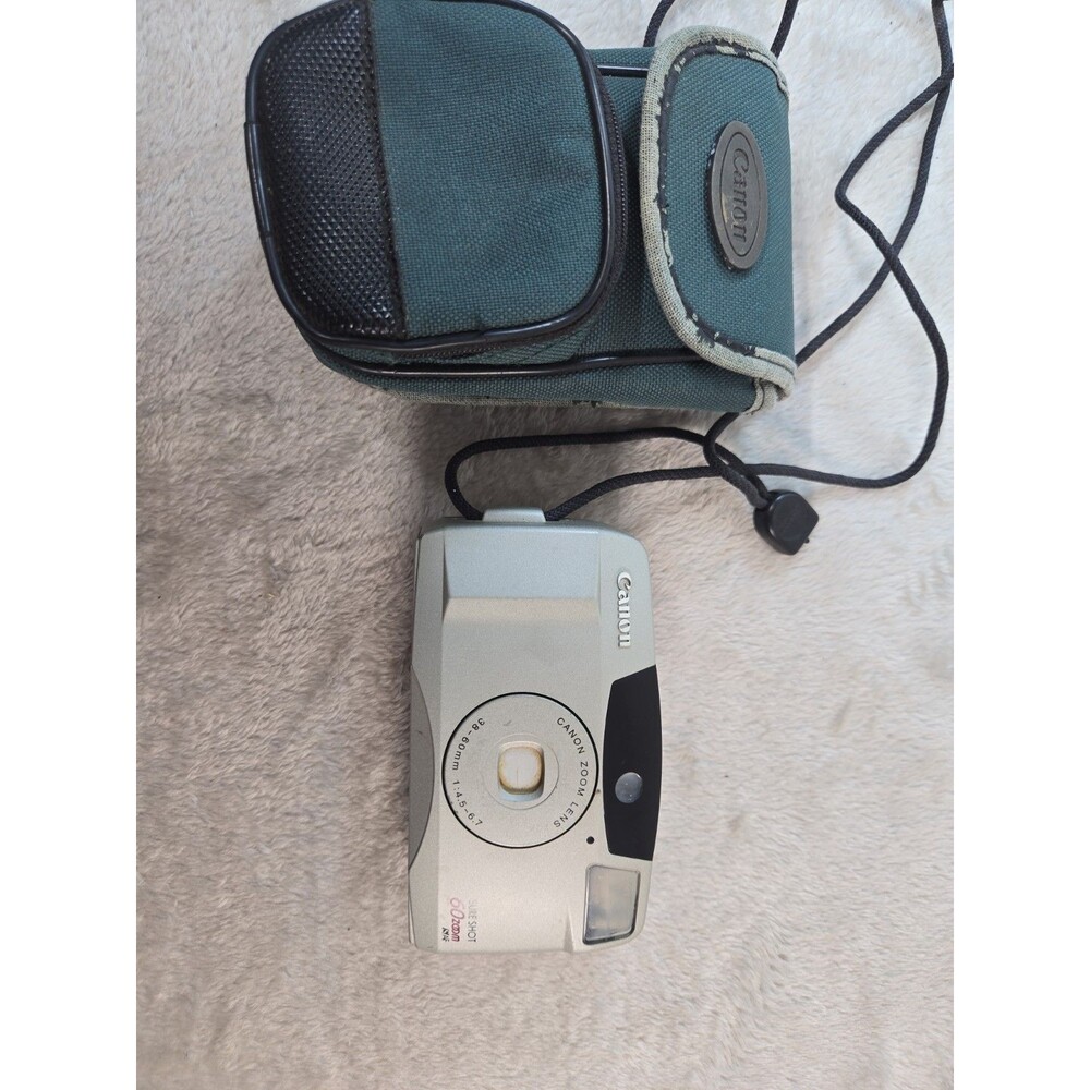 Canon Sure Shot 60 35mm Point & Shoot Film Camera for Parts or Repair